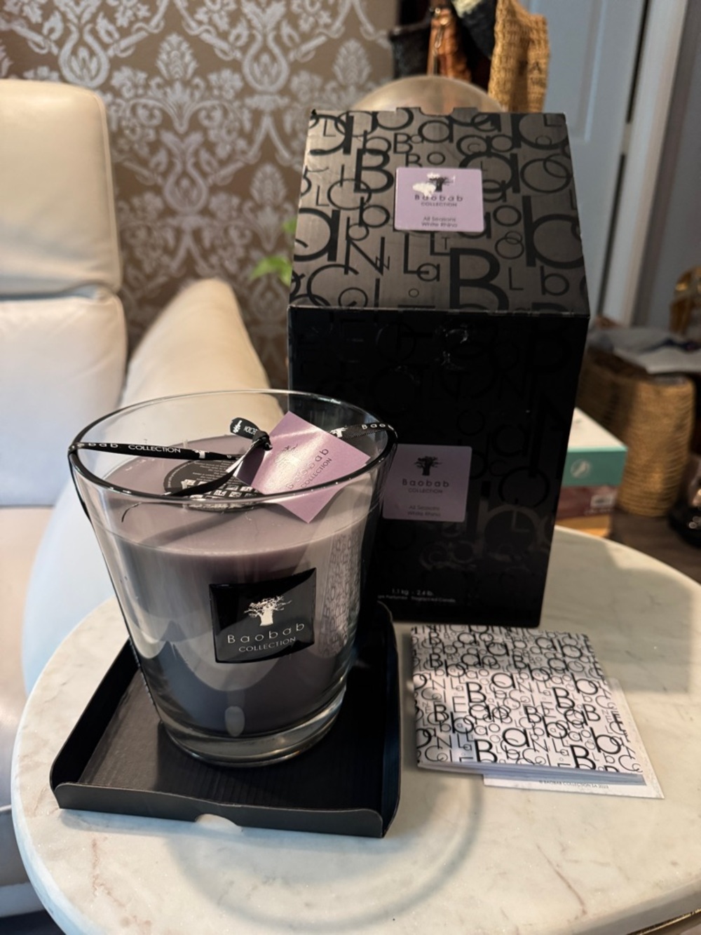 Baobab Collection Platinum Candle Les Exclusives